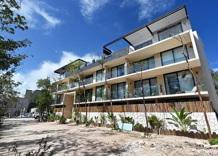 Swim Up Pool Beachclub Rooftop Apartamento Tulum